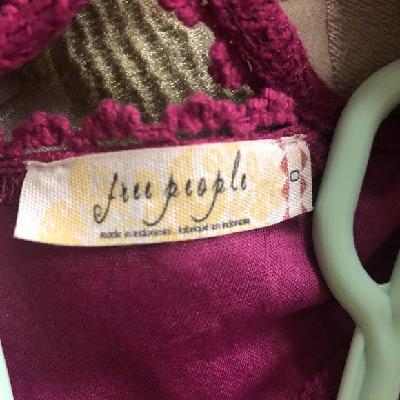 👗Free People Violet/Magenta Skater Mini Dress,👗 like new.Worn one. - Picture 6 of 7